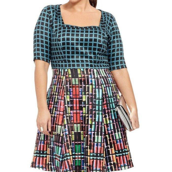 Jete Dresses & Skirts - NWOT Jete multi color mixed print dress XL